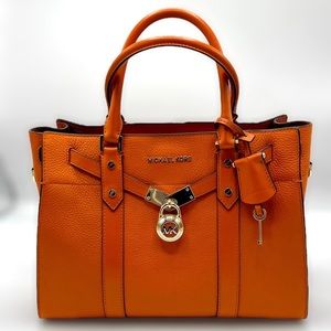 Michael Kors Nouveau Hamilton Satchel medium orange